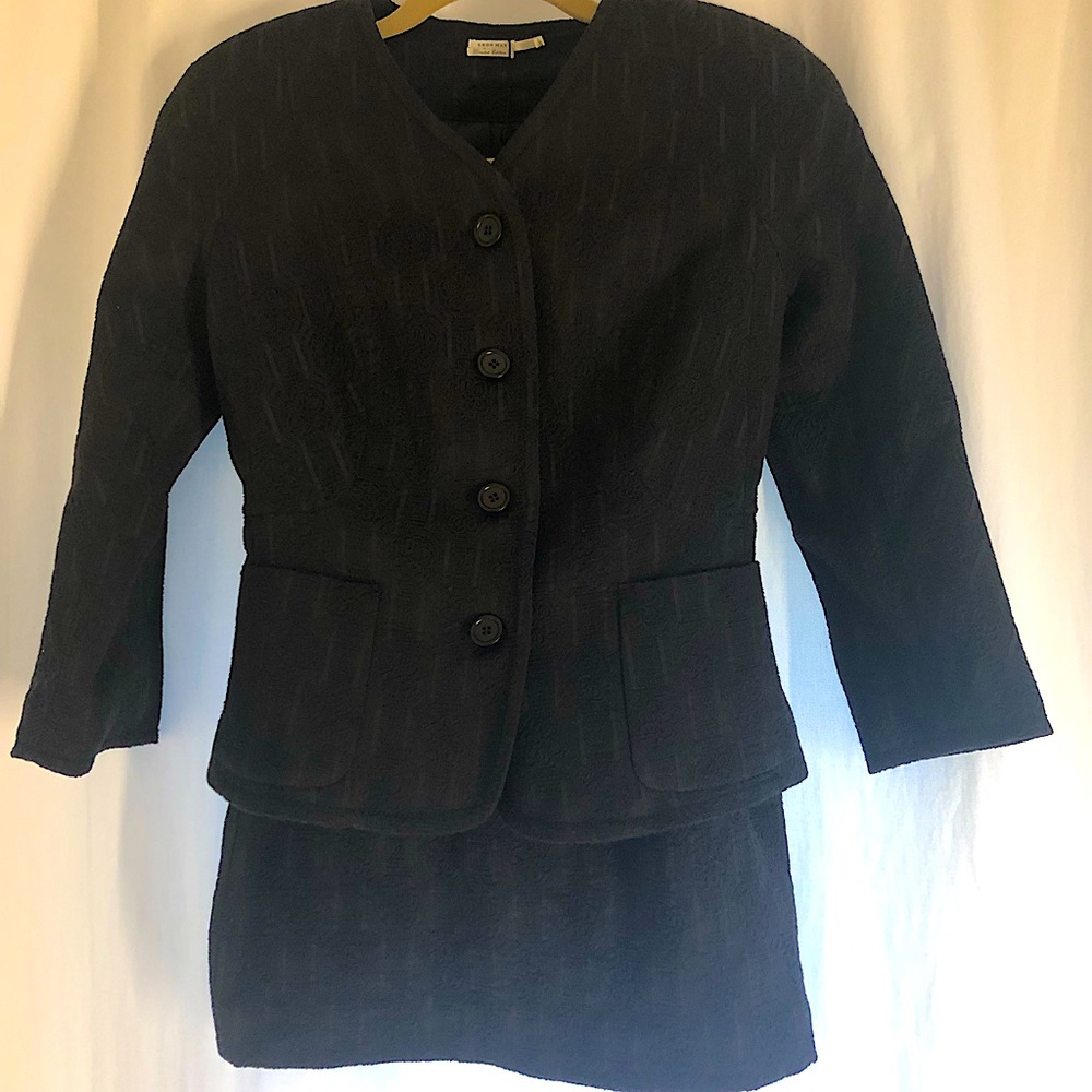NWT Leon Max Ltd Edition Black Brocade Suit Jacket